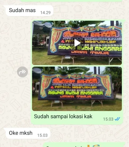 Pengiriman Papan Bunga Greenwich Park Bsd